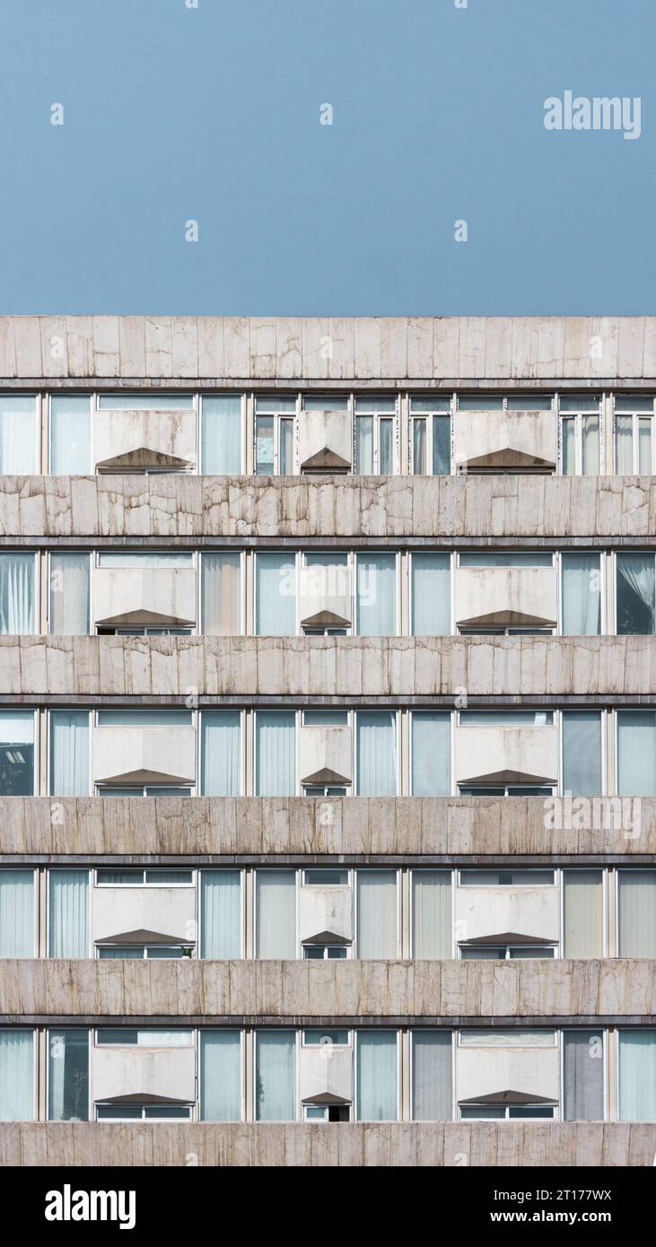 Patterned architecture facade abstract Stock Photo