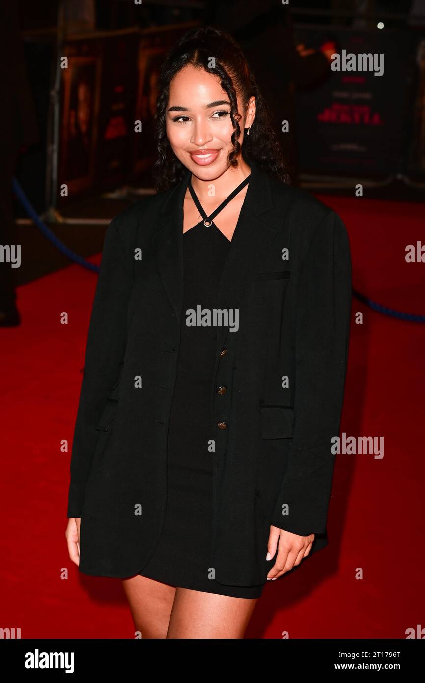 Odeon Luxe, Leicester Square, London, UK. 11th Oct, 2023. Lana Olivia attends the World Premiere of Doctor Jekyll with Eddie Izzard, London, UK. Credit: See Li/Picture Capital/Alamy Live News Stock Photo