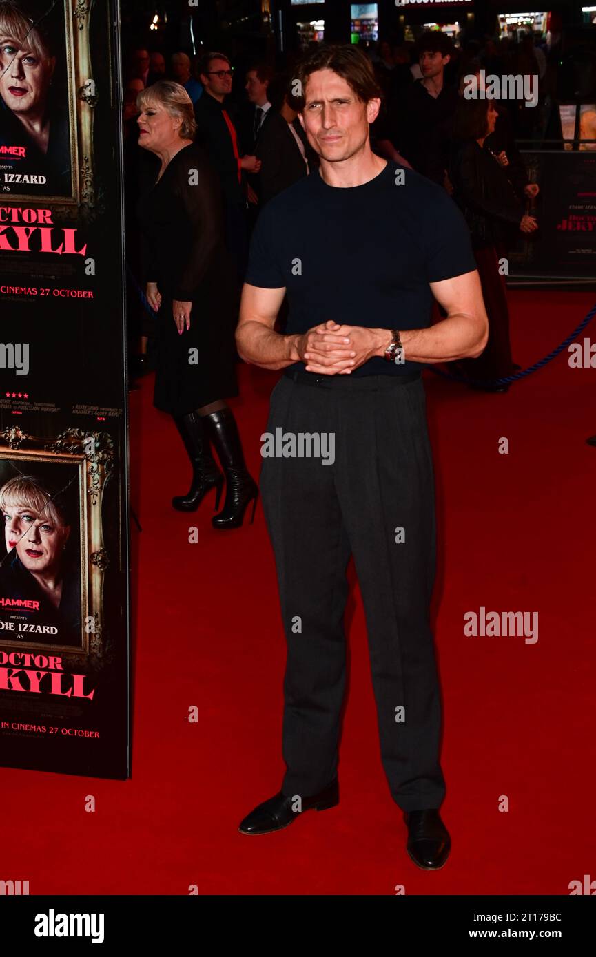 Odeon Luxe, Leicester Square, London, UK. 11th Oct, 2023. Morgan Watkins attends the World Premiere of Doctor Jekyll with Eddie Izzard, London, UK. Credit: See Li/Picture Capital/Alamy Live News Stock Photo