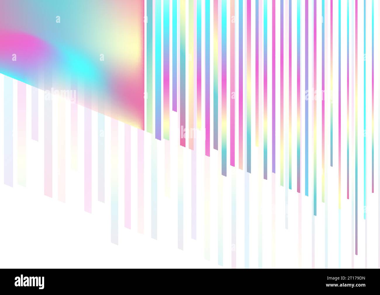 Holographic art abstract concept vector background Stock Vector