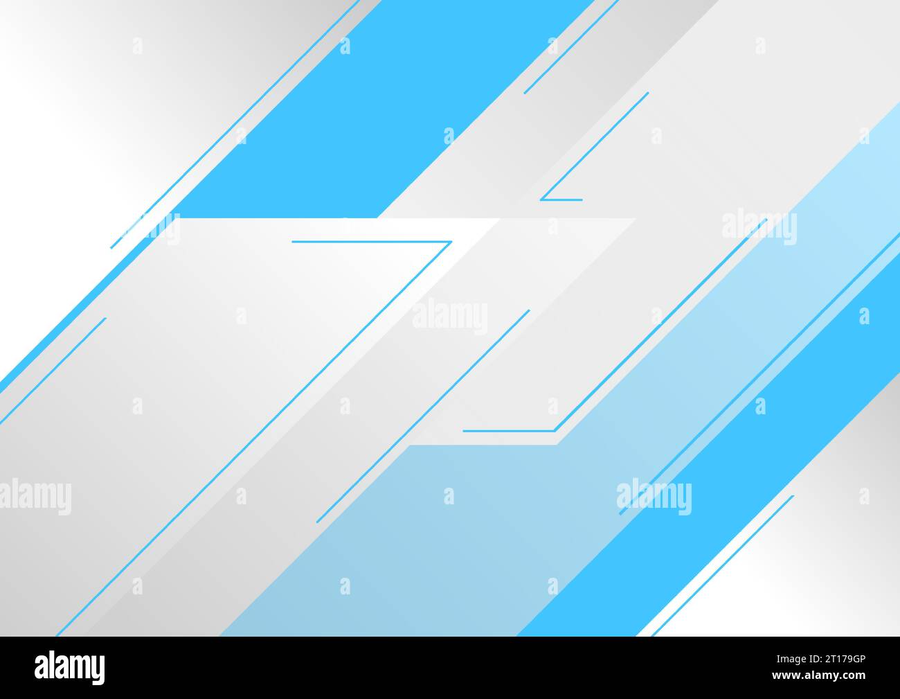Blue and grey technology geometric abstract background. Vector minimal ...