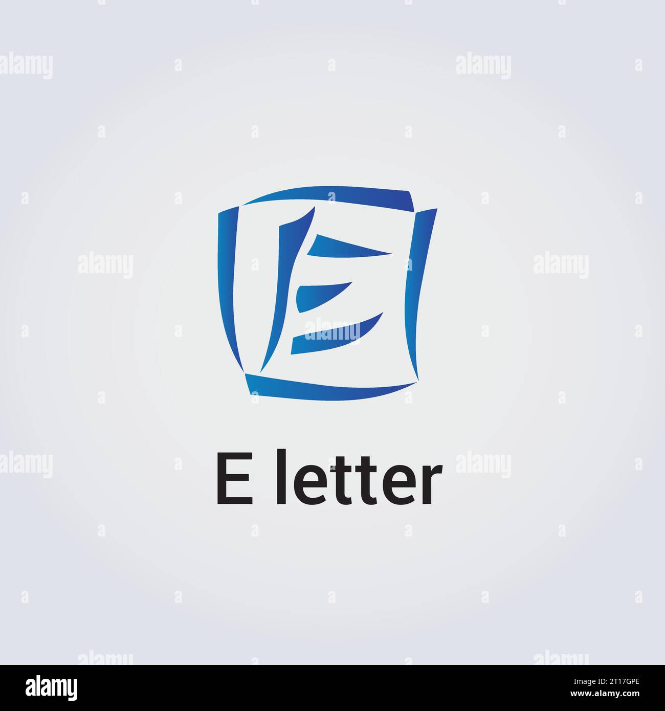 E Letter Icon Design Single Isolated Logo Design Brand Corporate Identity Various Colors Editable Template Vector Monogram Emblem Illustration Brand Stock Vector
