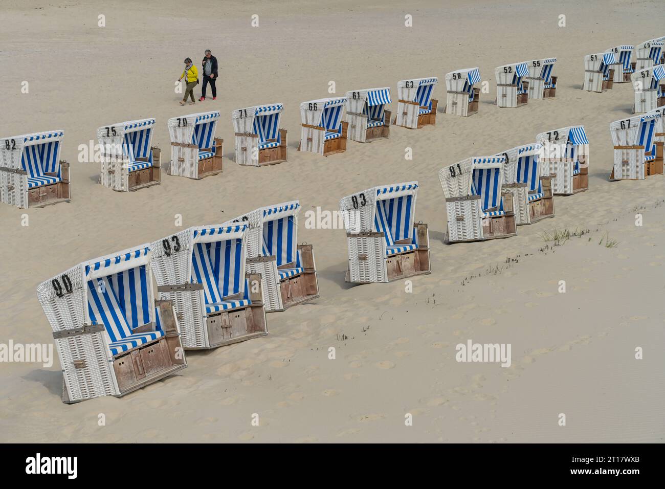 Strandkörbe, Weststrand, List, Sylt, SchleswigHolstein, Deutschland