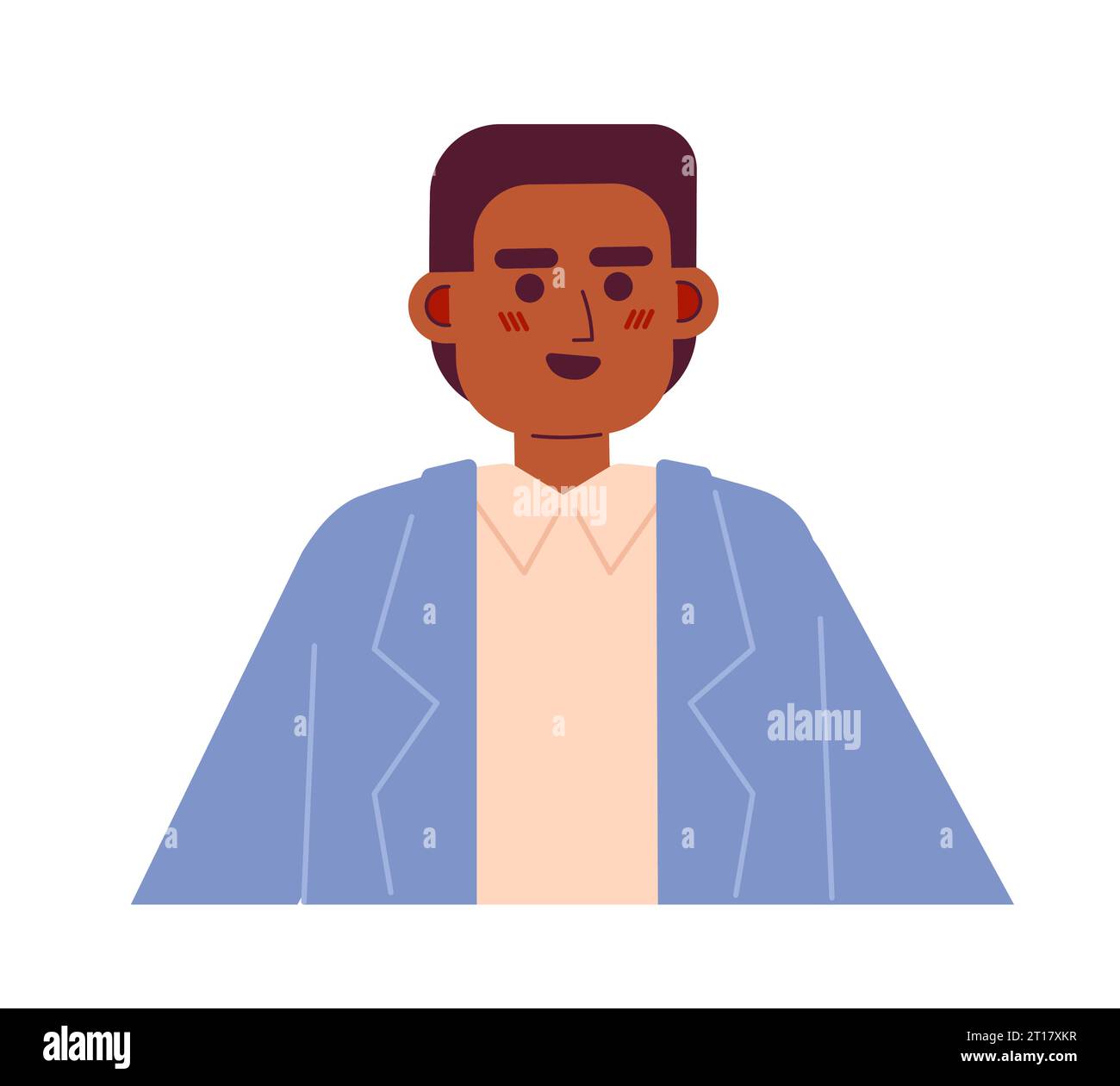 Excited Smiling Black Man In Suit 2D Cartoon Character Stock Vector excited-smiling-black-man-in-suit-2d-cartoon-character-stock-vector