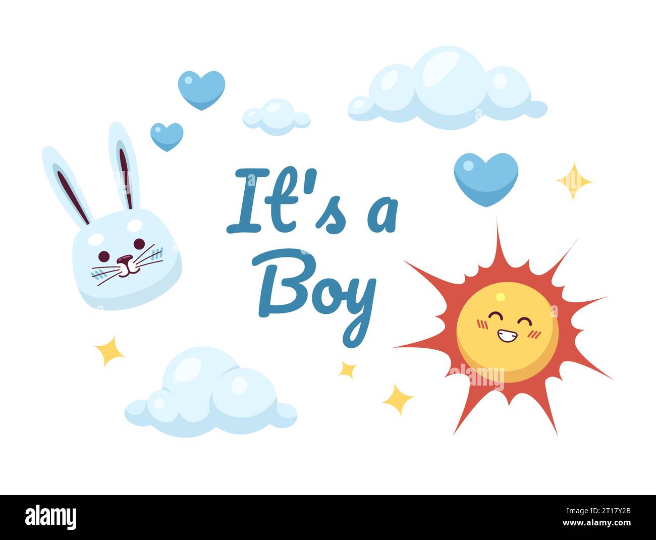 Boy baby shower ecard greeting card design Stock Vector Image & Art Alamy