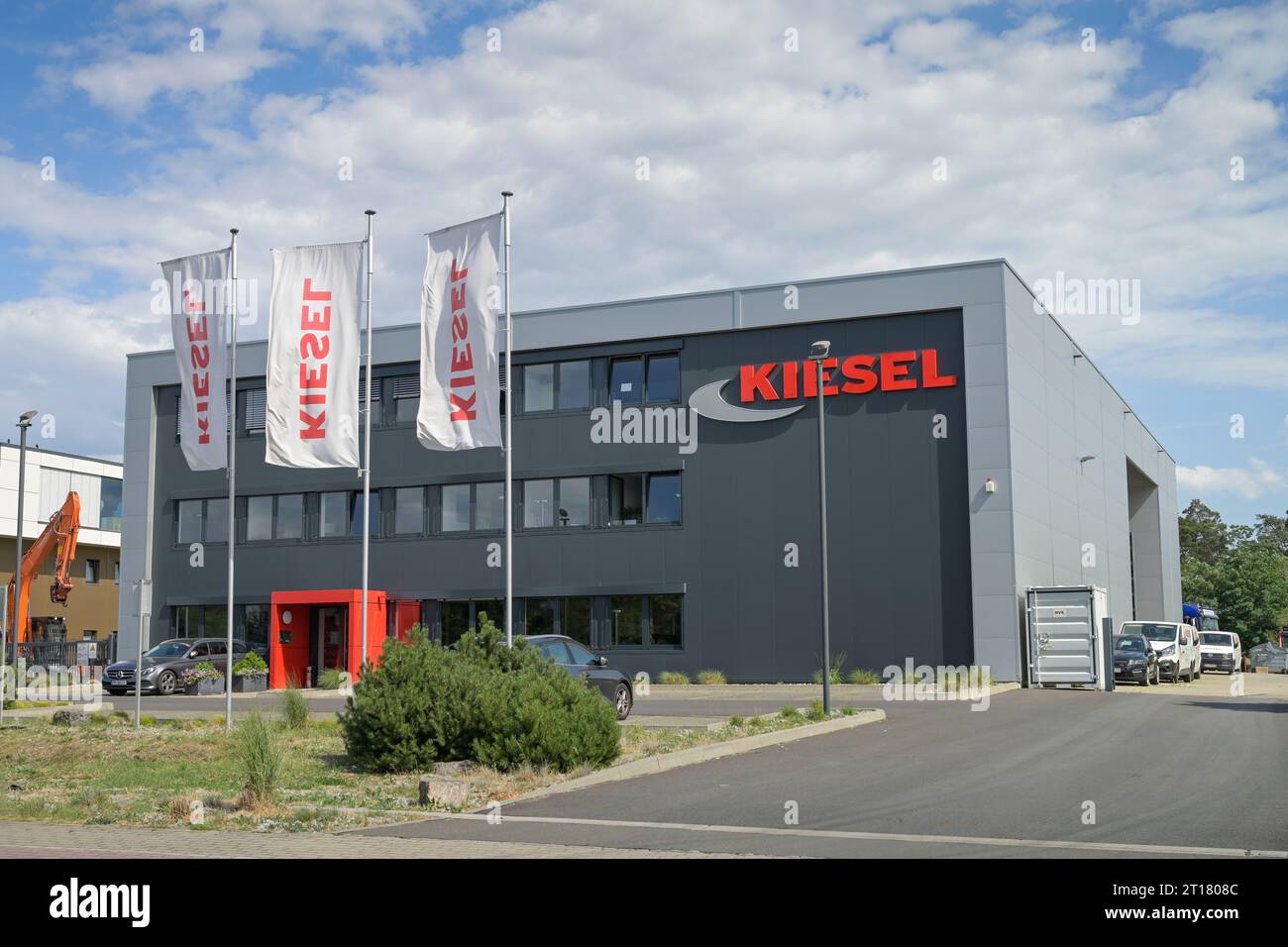 Kiesel Zentrum für Bau- und Umschlagmaschinen, Europarc Dreilinden, Kleinmachnow, Brandenburg Stock Photo