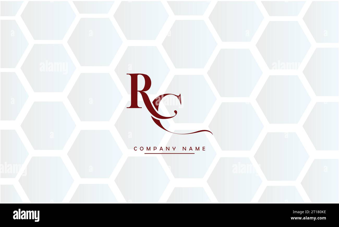CR, RC  Abstract Letters Logo Monogram Stock Vector