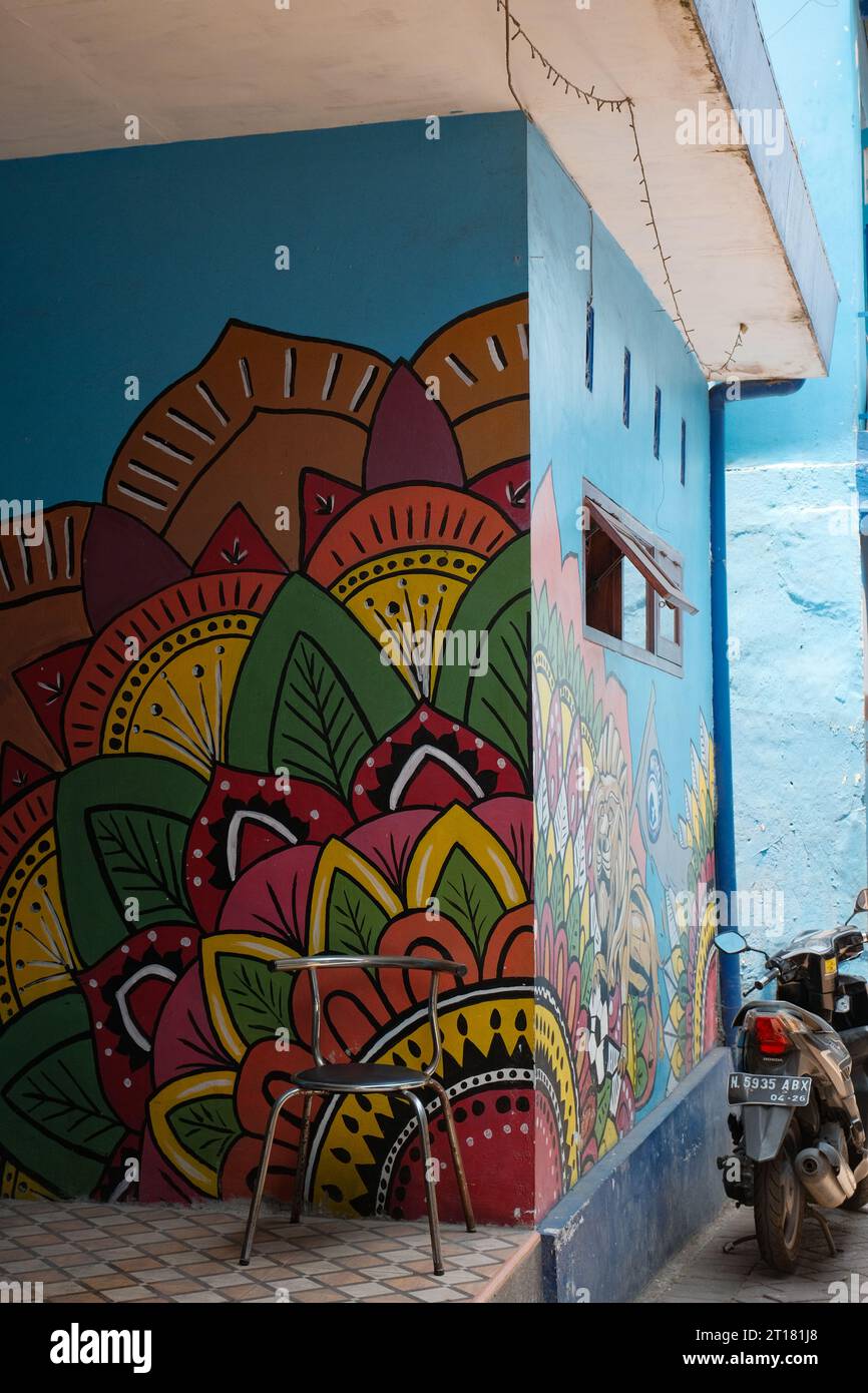 Discover the artistic allure of Jodipan's blue wall adorned with