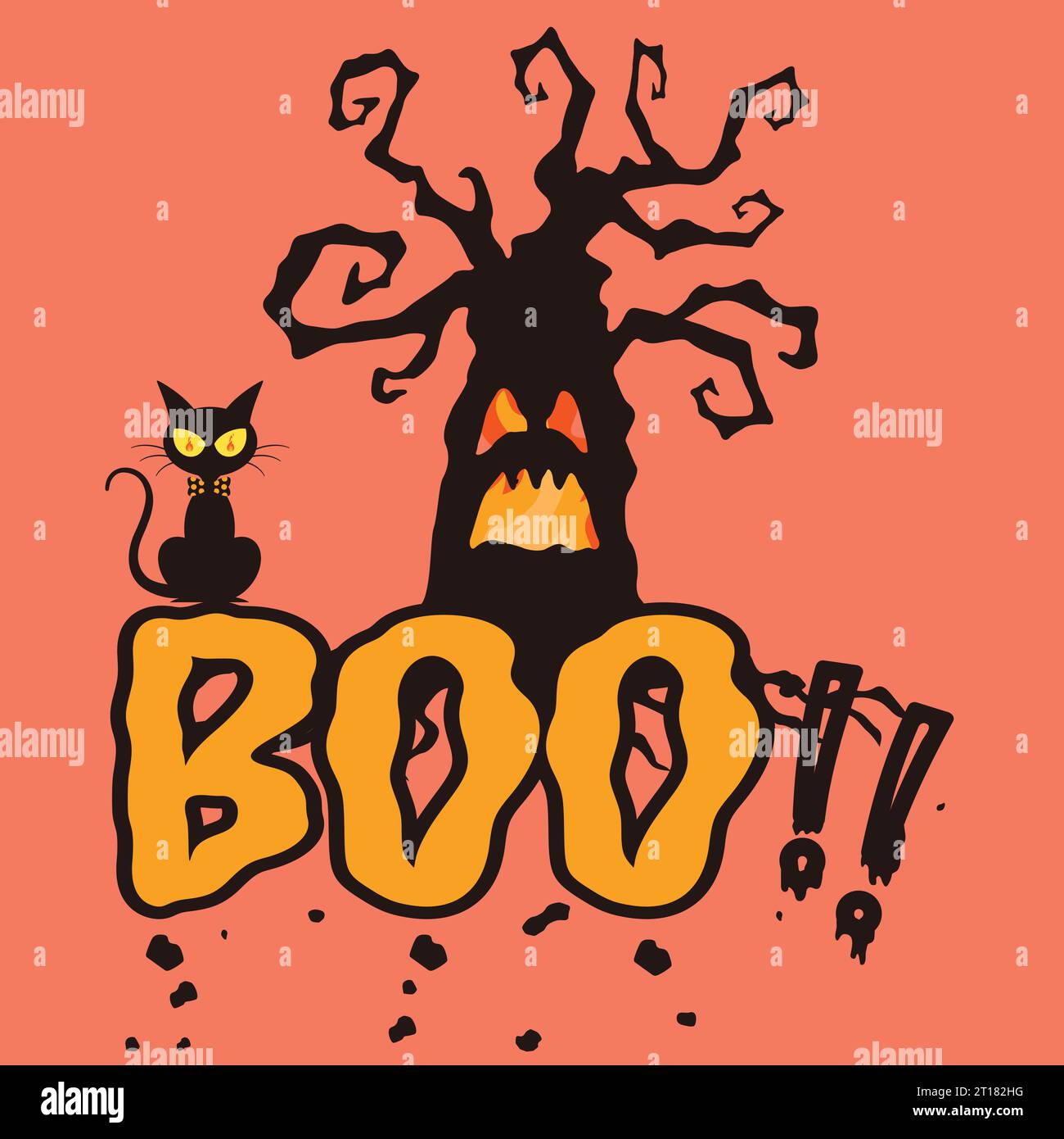 The Halloween Celebration Horror Poster Design Stock Vector Image & Art