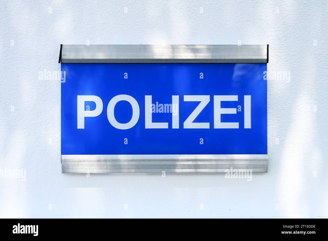 Polizei-Schild Stock Photo