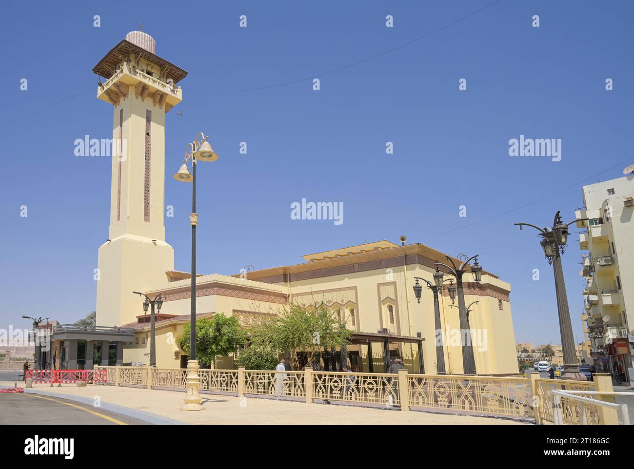 Ahmed Negm Moschee, Abu El-Hagag Square, Luxor, Ägypten Stock Photo