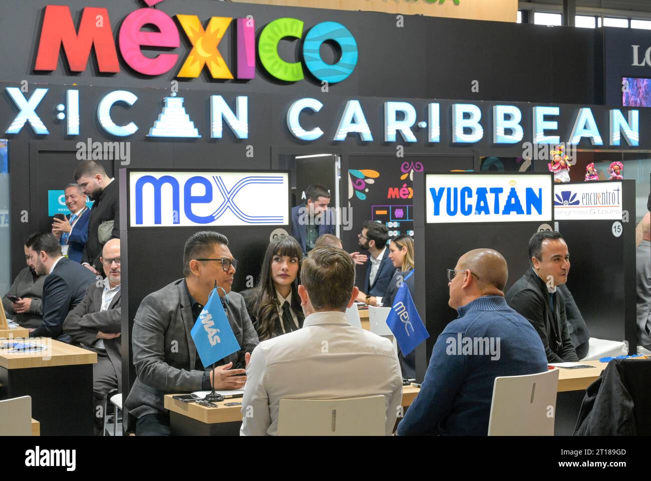 ITB Berlin 2023. Internationale Tourismus-Börse. Hier: Szene am Messestand Mexiko Stock Photo