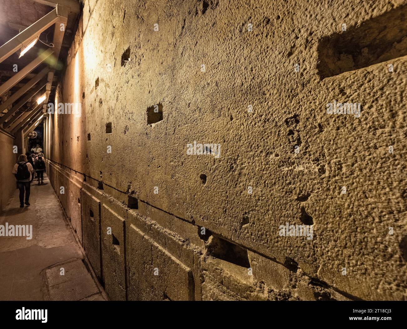 Jerusalem, Israel October 13, 2017 Western Wall underground Tunnel