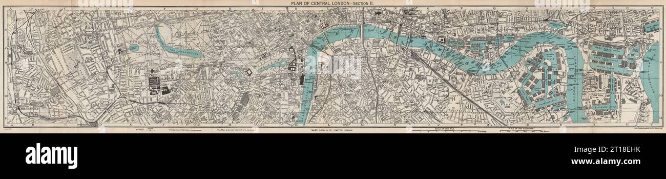 Central london map 20th century hi-res stock photography and Central london map 20th century hi-res stock photography and