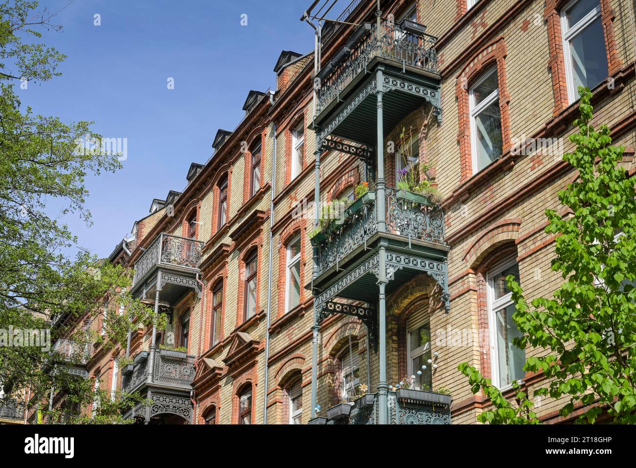 Altbauten, MatthiasClaudiusStraße, Wiesbaden, Hessen, Deutschland