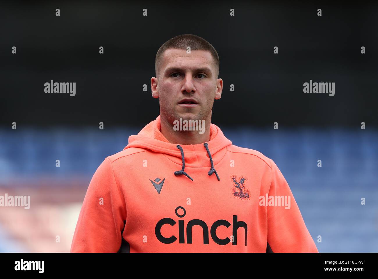 Sam Johnstone of Crystal Palace arrives at Selhurst Park. Crystal