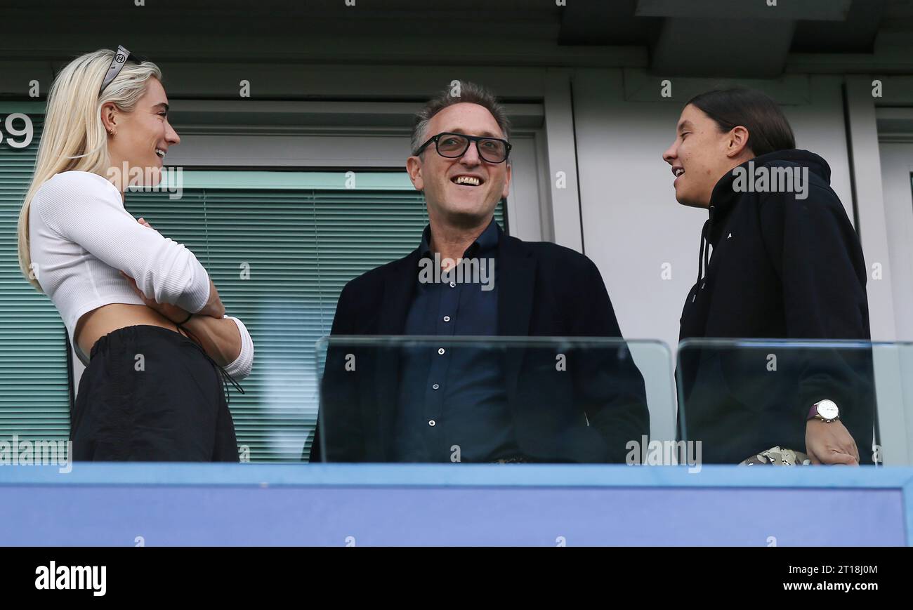 Sam Kerr of the Australia women Matildas & Chelsea Women team alongside