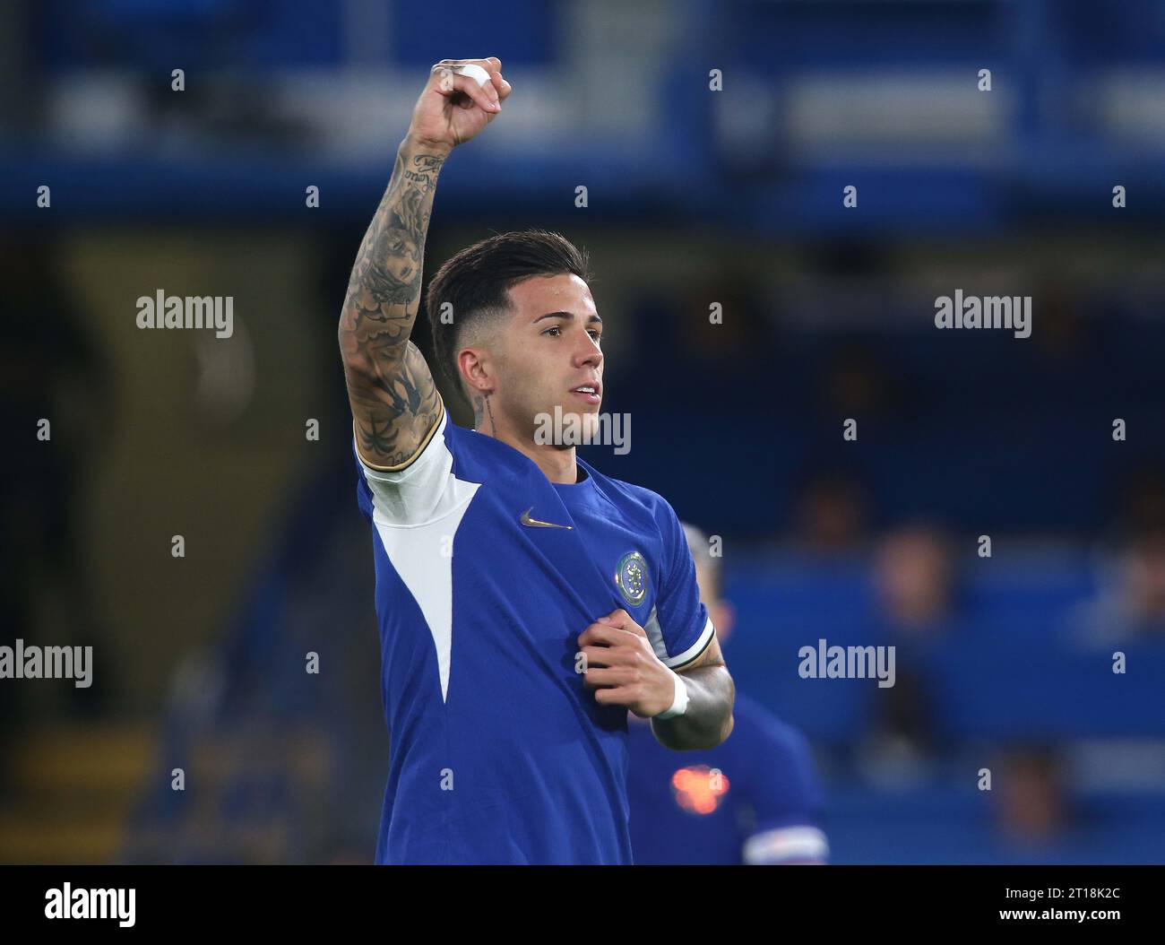 GOAL 2 1 Enzo Fernandez Of Chelsea Goal Celebration Chelsea V AFC GOAL 2 1 Enzo Fernandez Of Chelsea Goal Celebration Chelsea V AFC
