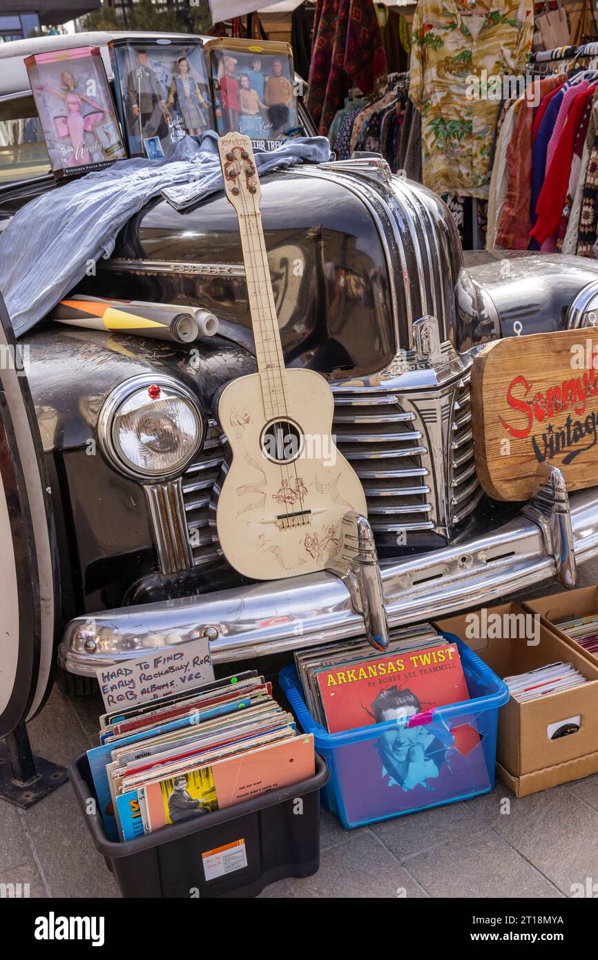 London Classic Car Boot Sale 2023, King's Cross, London, UK Stock Photo