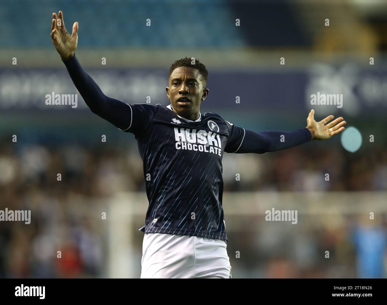 Wes Harding Soccer friendly millwall v charlton athletic the new den hi-res stock ...
