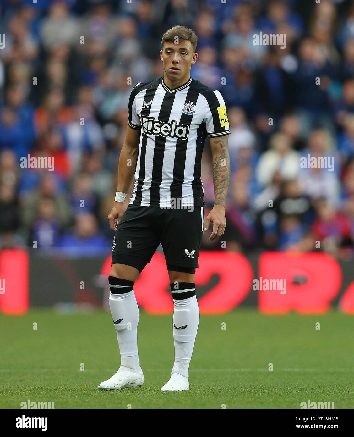 Harrison Ashby of Newcastle United. Rangers v Newcastle United, Pre