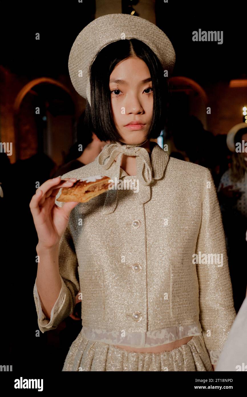 Model at Paul and Joe Spring Summer 2024 Presentation, held at rue de