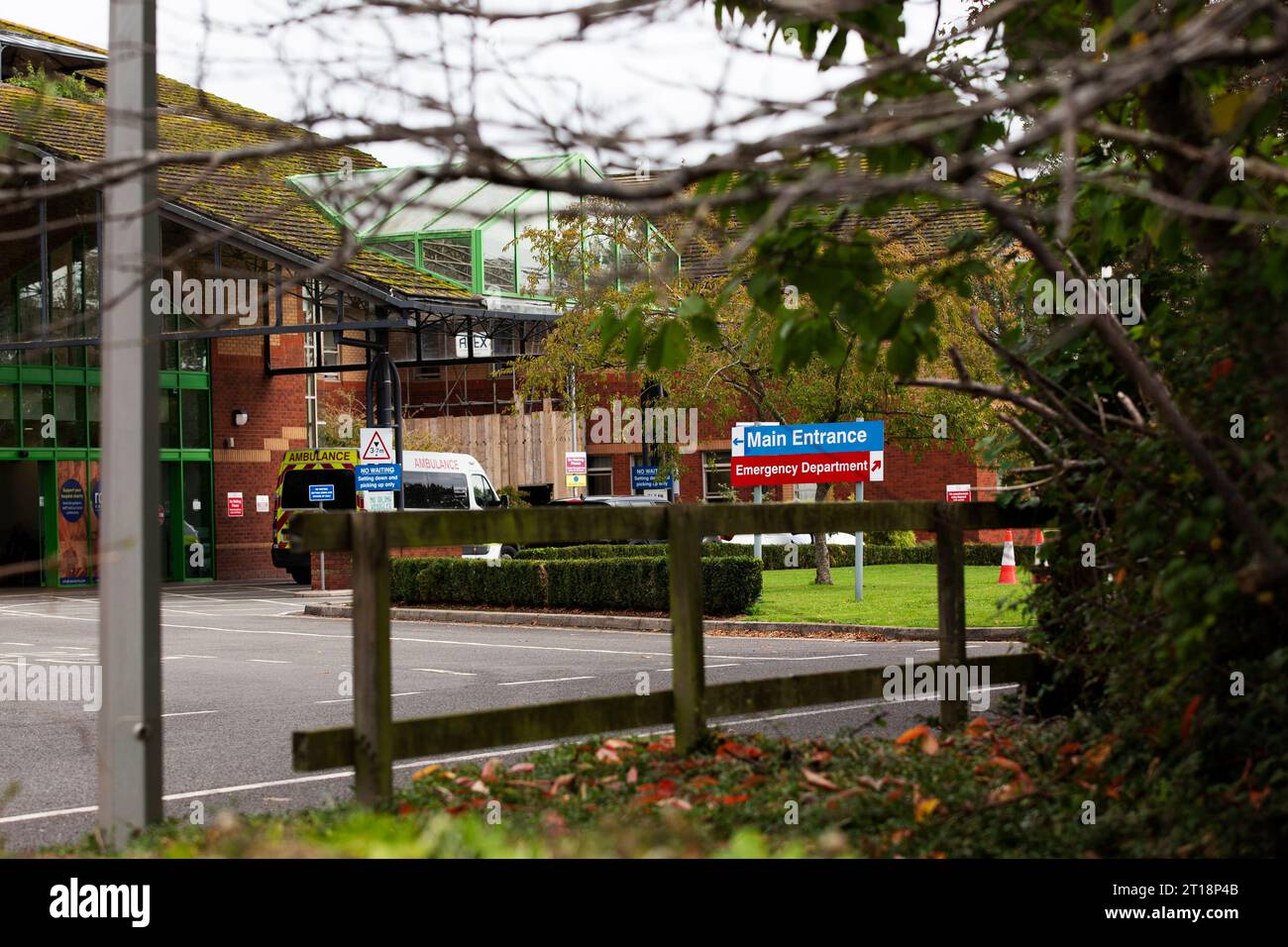 Exeter RD&E hospital entrance Stock Photo