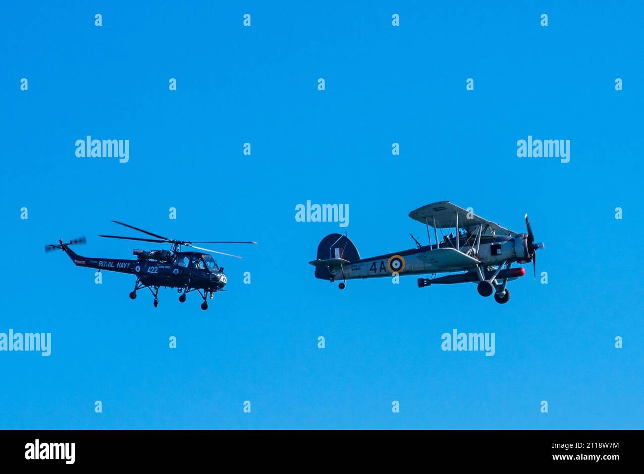 The Fly Navy Heritage Trust historic flight of a mark 1 Fairey