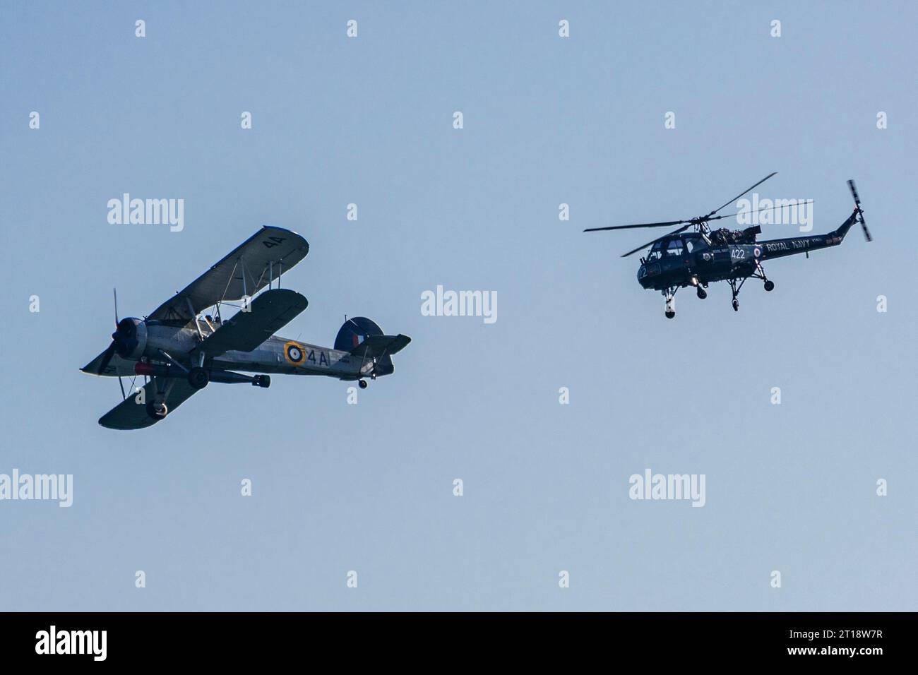 The Fly Navy Heritage Trust historic flight of a mark 1 Fairey