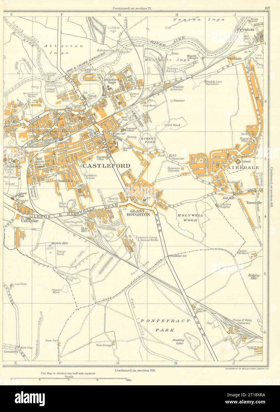 Map of pontefract hires stock photography and images Alamy