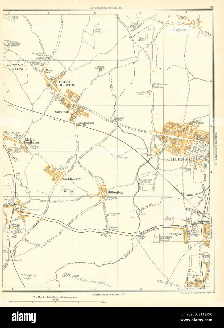 THURNSCOE Clayton Billingley Middlecliffe Great Houghton Goldthorpe