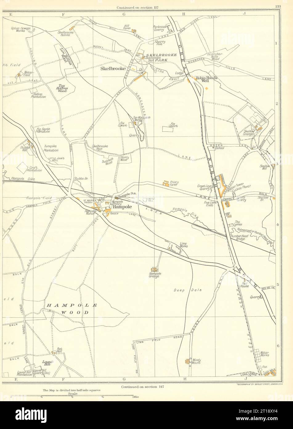 YORKSHIRE Hampole Skelbrooke Skellow Adwick le Street Robin Hoods Well