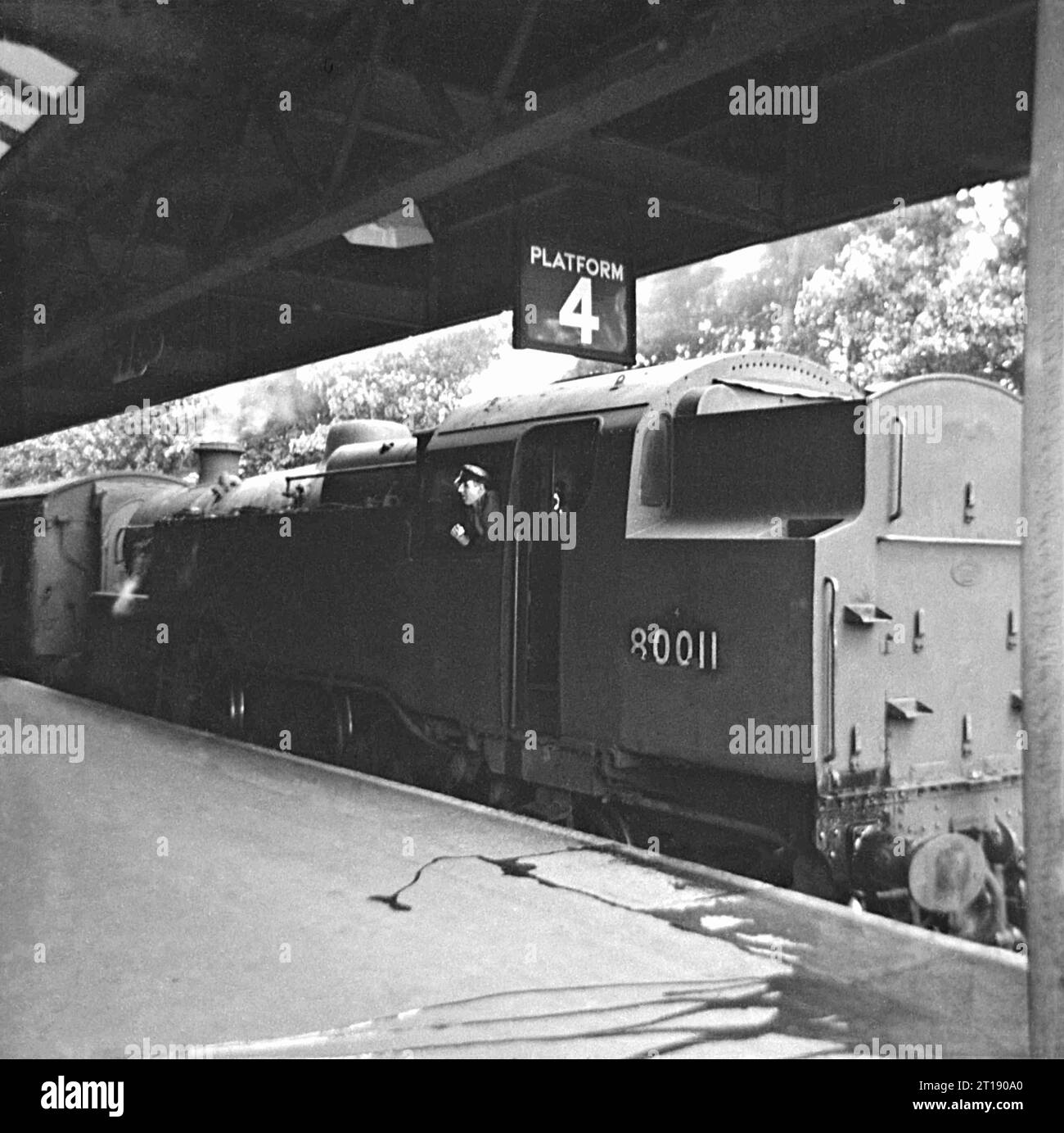Summers day steam train Black and White Stock Photos & Images Alamy