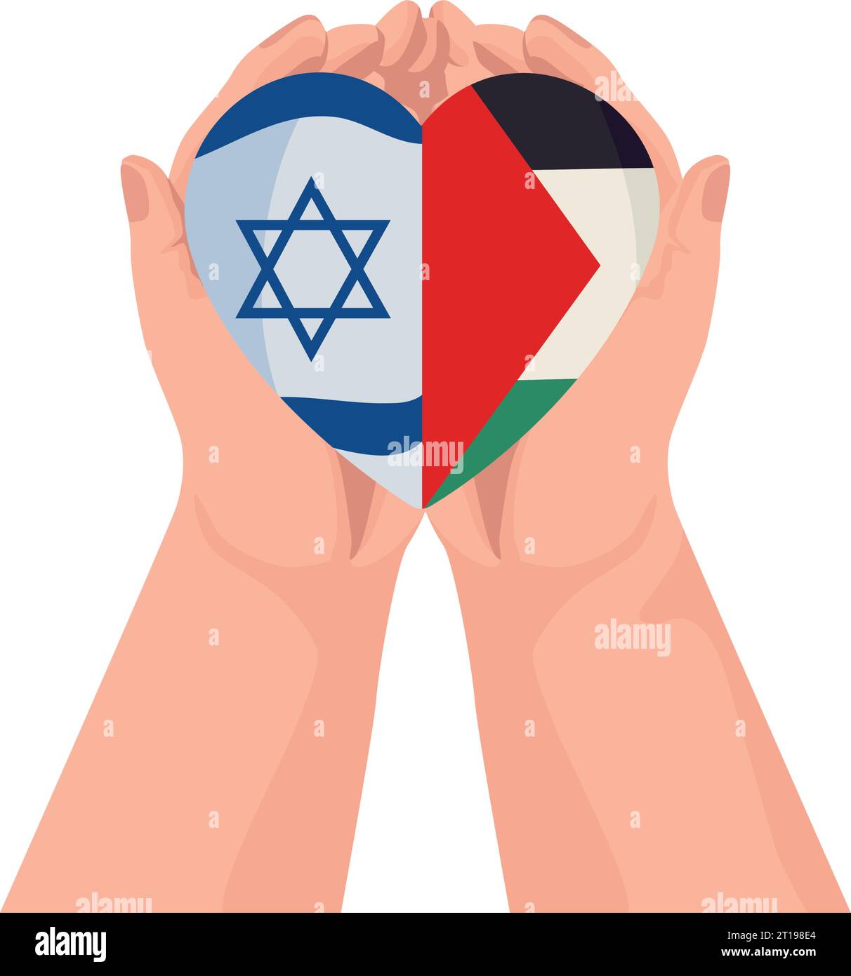 palestine and israel care for peace Stock Vector Image & Art - Alamy