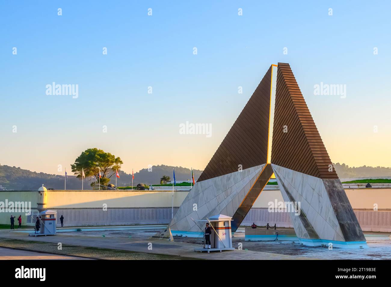 Lisbon, Portugal - January 6, 2023: Monument to the Overseas Combatants in the Belem District Stock Photo