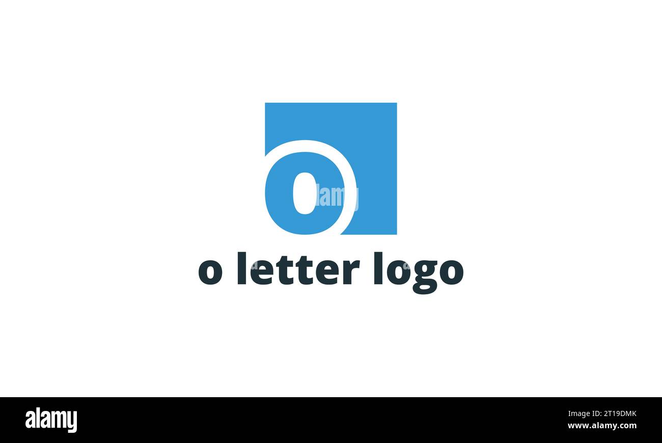 o letter logo design Stock Vector