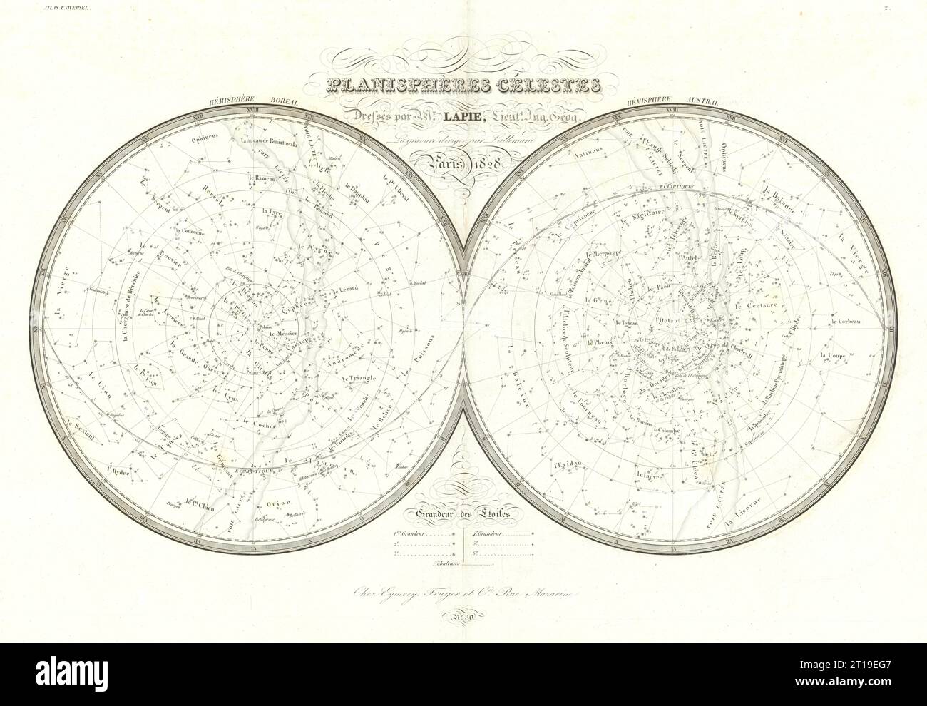 Vintage celestial chart hi-res stock photography and images Vintage celestial chart hi-res stock photography and images