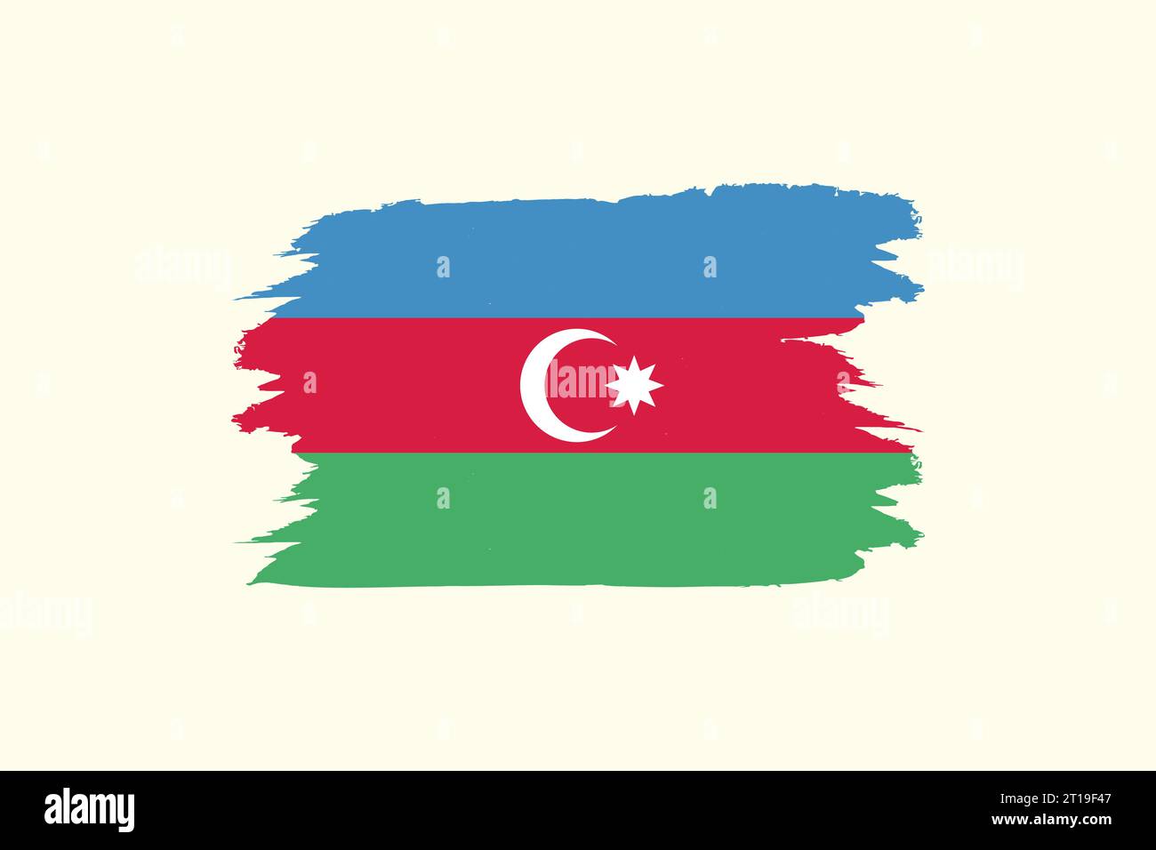 Azerbaijan national flag in vector Stock Vector