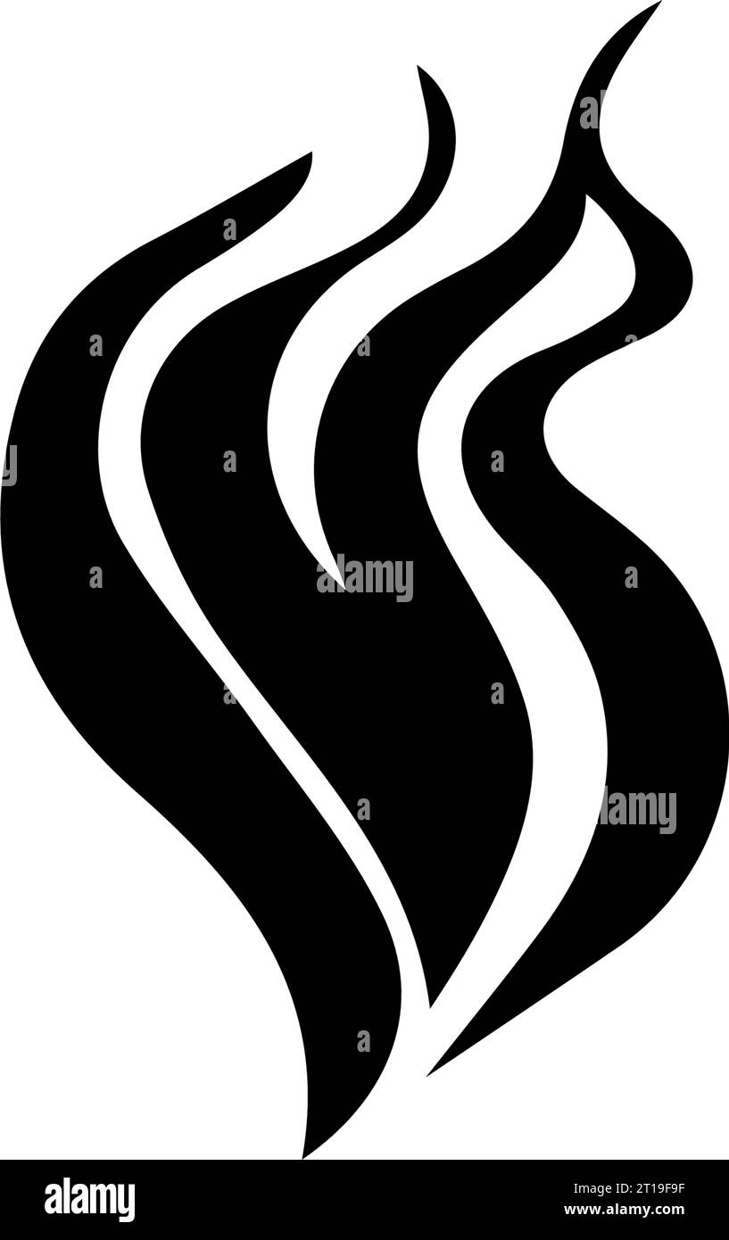 A set of pictograms depicts icons related to the theme of fire. The ...