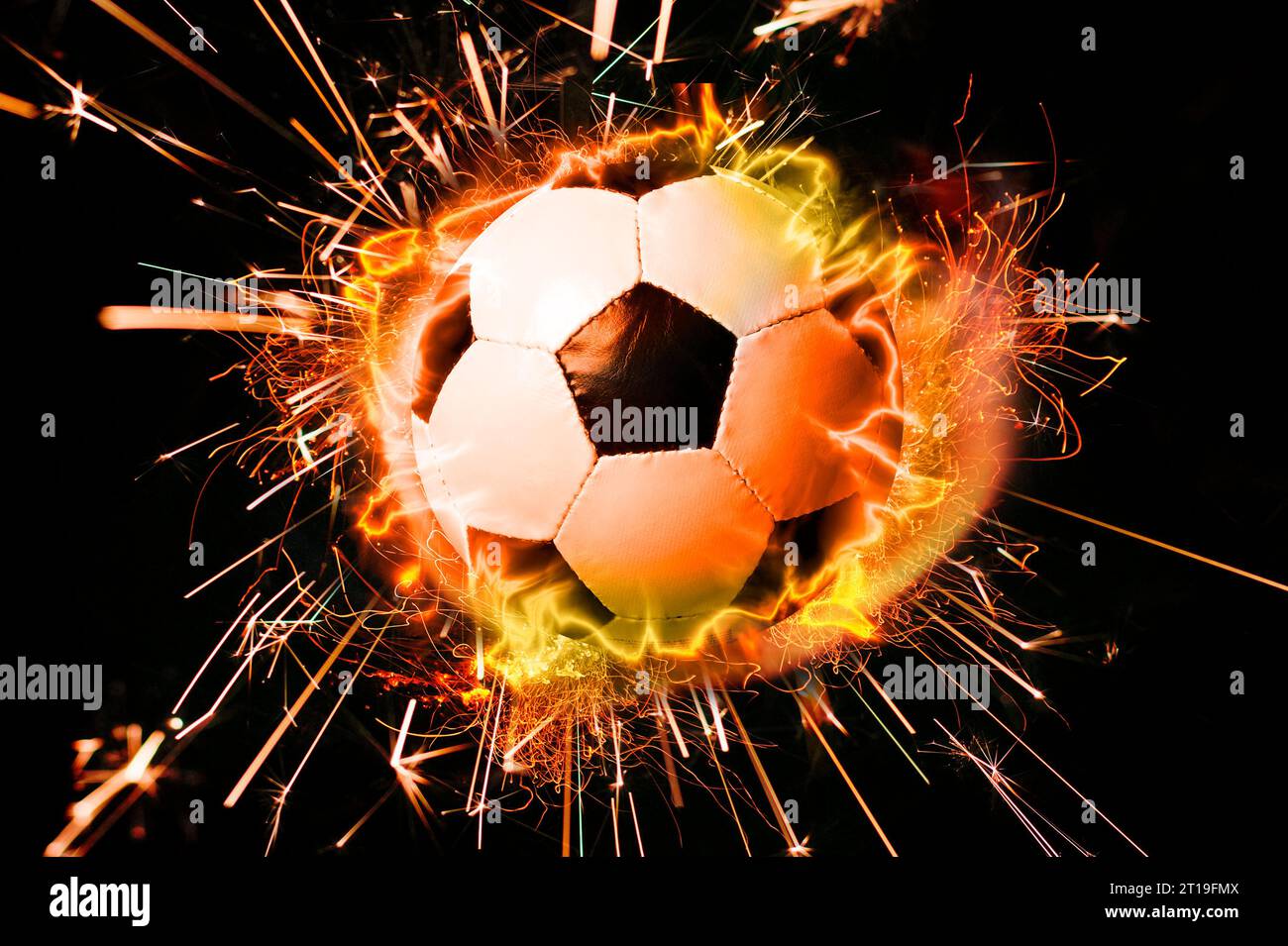 Fire Soccerball Stock Photos - 654 Images