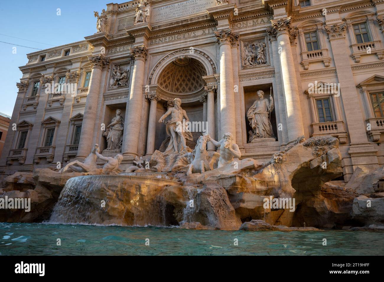 Famous fountain by Bernini in Rome with water fountains Stock Photo Alamy