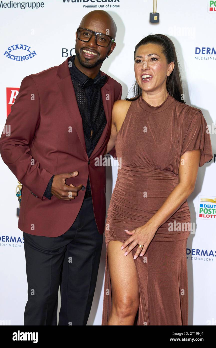 Yared Dibaba mit Ehefrau Fernanda de Sousa Dibaba bei der 16