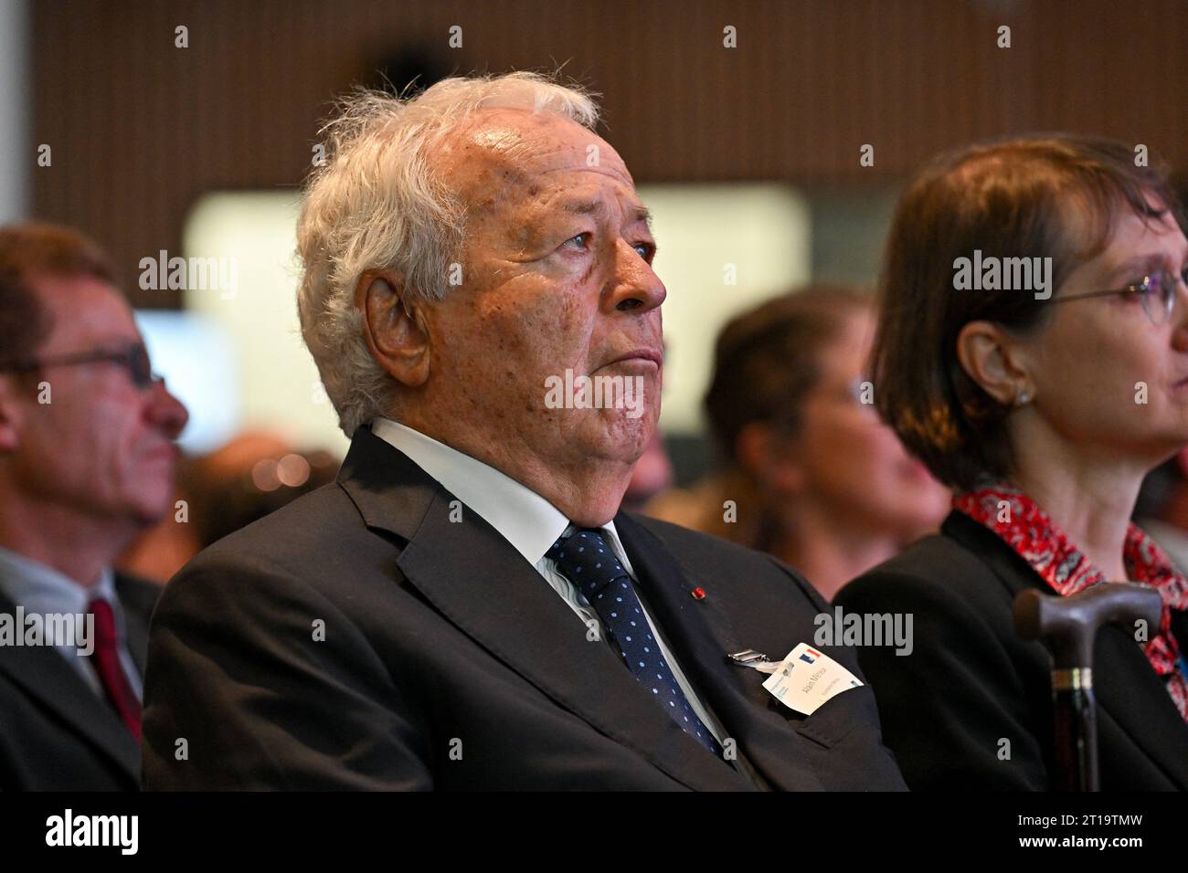 Lyon, France. 12th Oct, 2023. Alain Merieux attending the launch of the