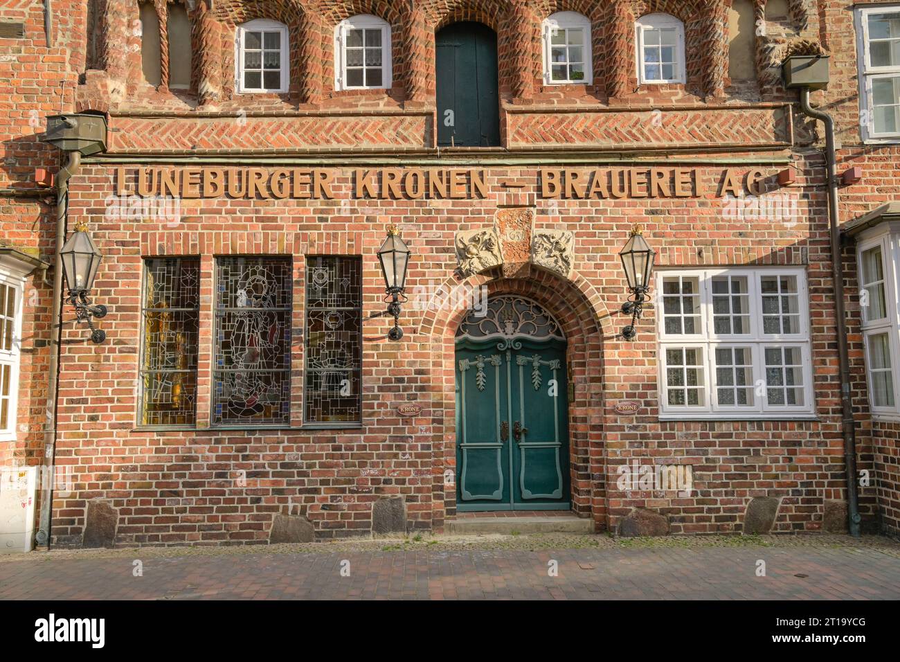 Altbau, ehemalige Lüneburger Kronen-Brauerei, Heiligengeiststraße, Lüneburg, Niedersachsen, Deutschland Stock Photo