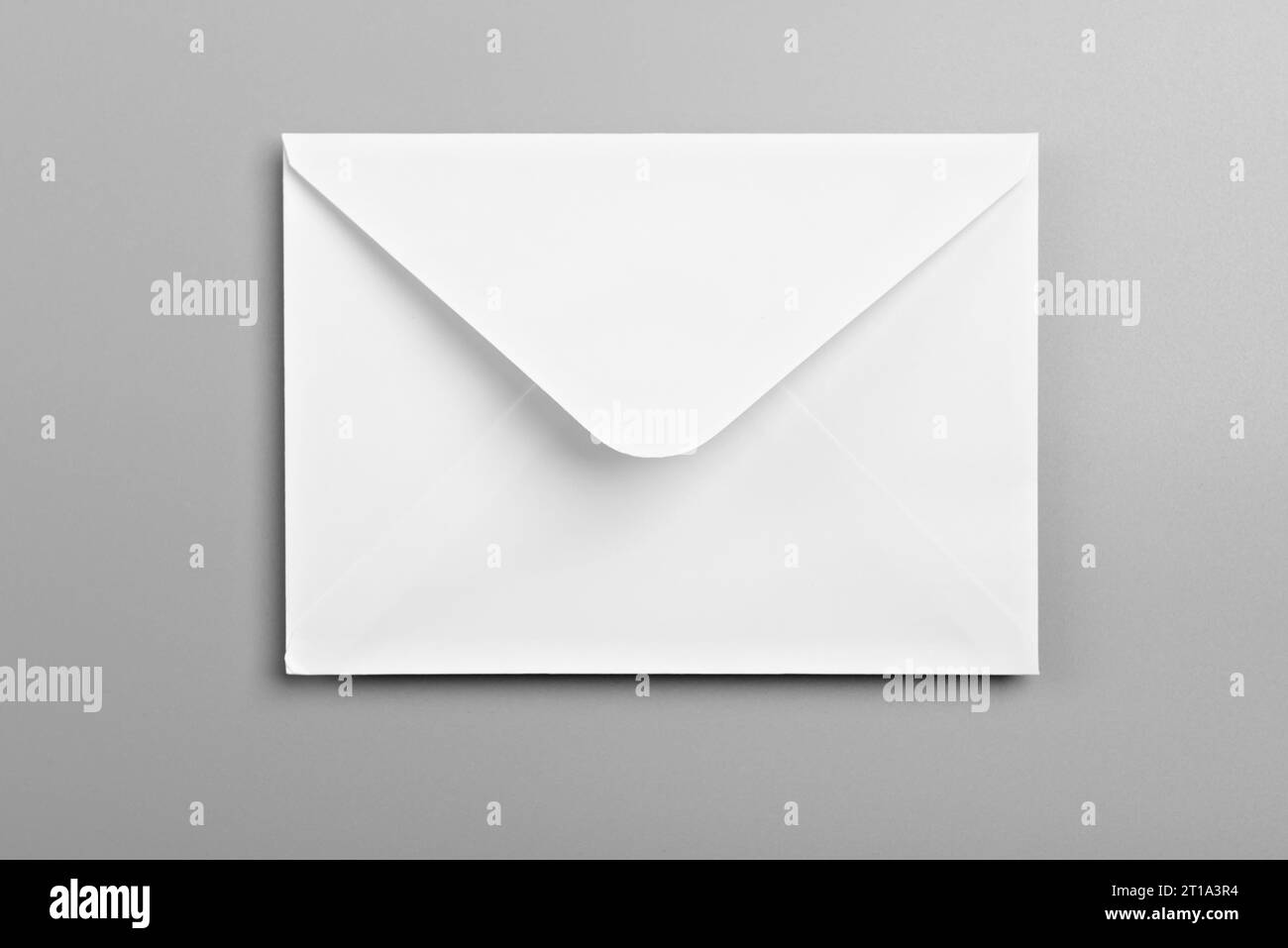 White envelope mockup, blank template, isolated background Stock Photo