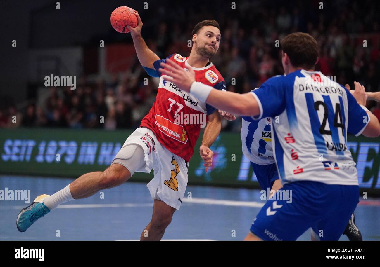 Hamburg, Germany. 12th Oct, 2023. Handball Bundesliga, Matchday 9, HSV