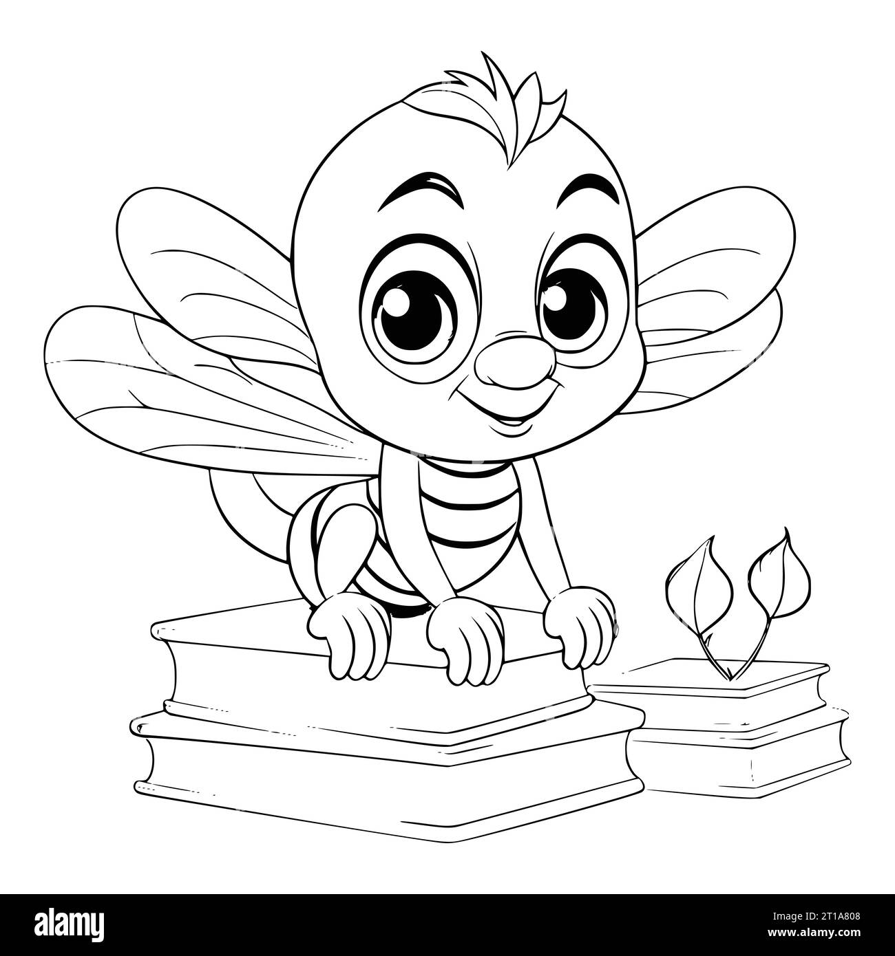 Booklice Coloring Page For Kids Stock Vector Image Art Alamy