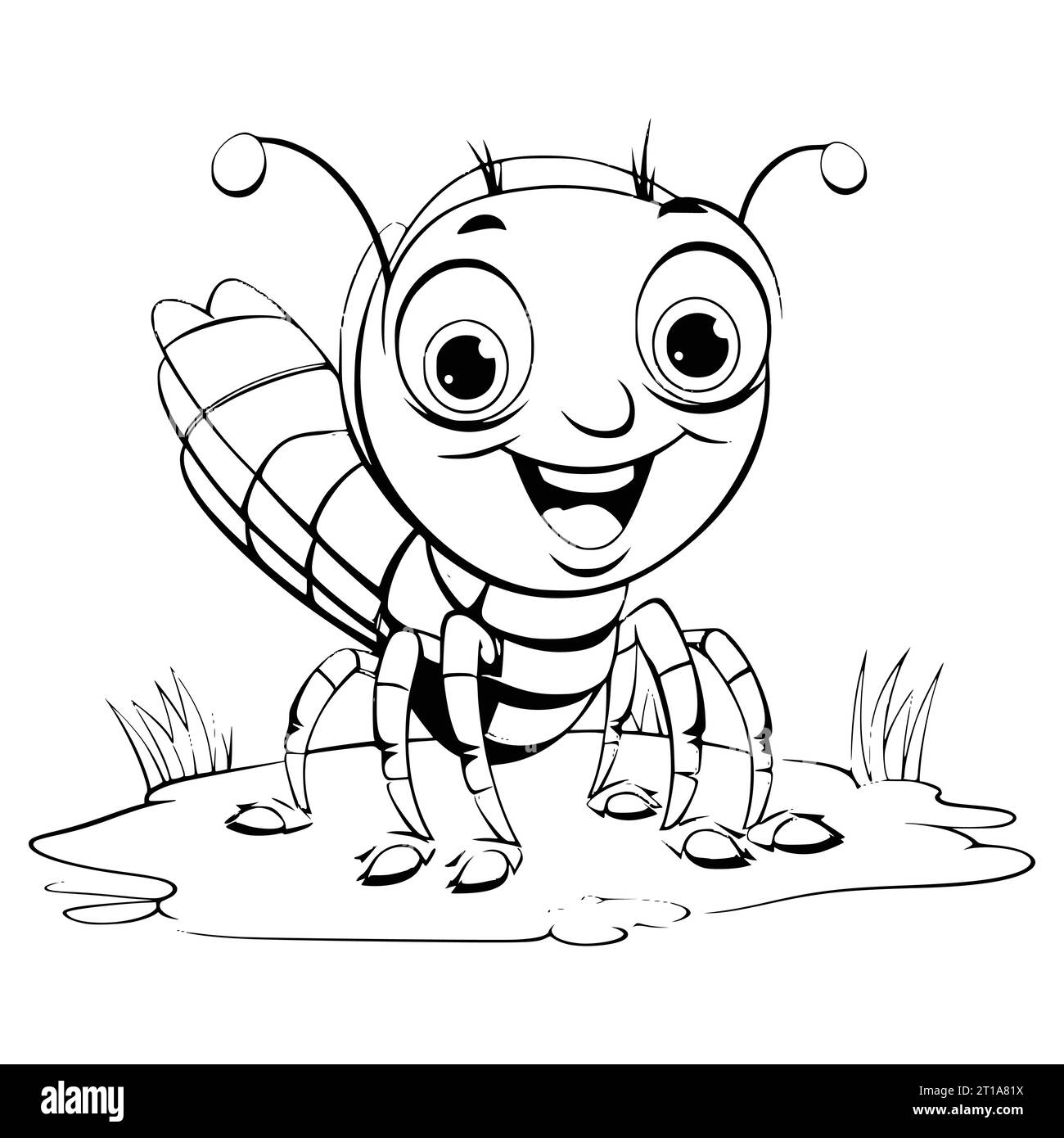 Booklice Coloring Page For Kids Stock Vector Image Art Alamy