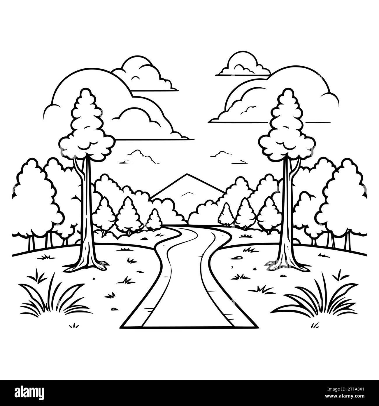 Bow Arrow Direction Sign Coloring Page For Kids Stock Vector