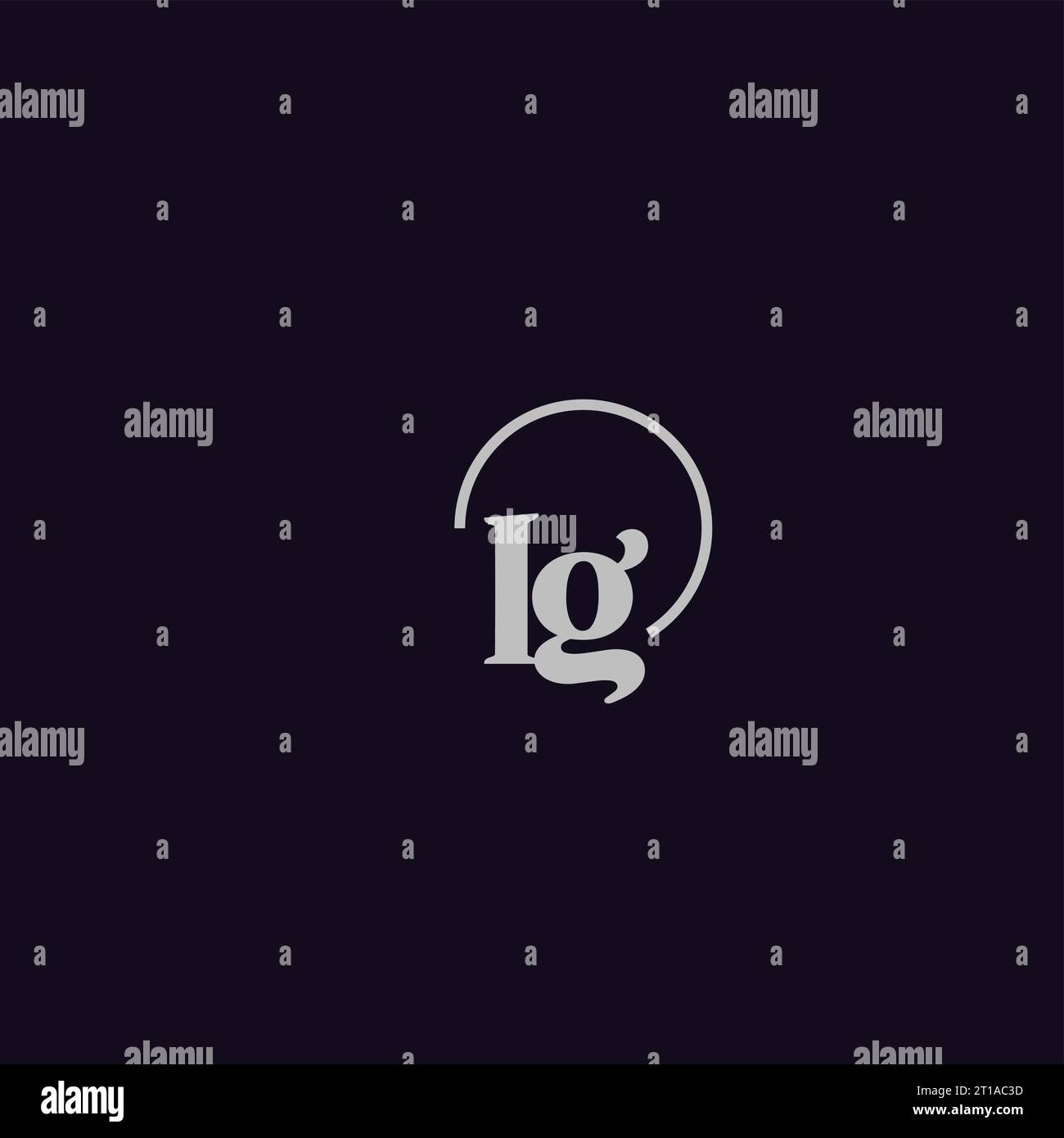 IG initials logo monogram design ideas Stock Vector